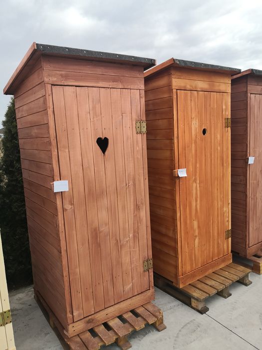 Toaleta Drewniana HEBLOWANA WC Wychodek Ustęp Szybka Realizacja