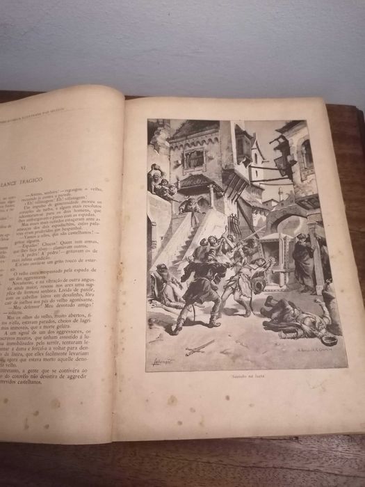 Livro " Guerreiro e Monge" de Campos Júnior datado 1901