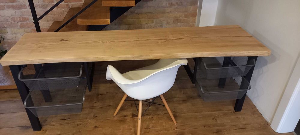 Biurko monolit Jesion