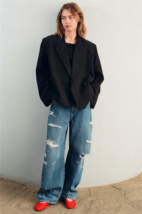 Чорний жакет zara, розмір С