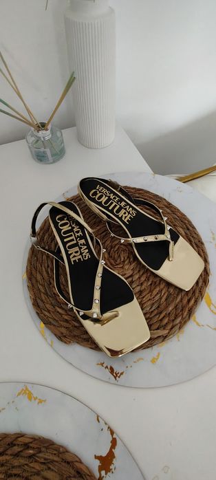 Sandały versace oryginalne złote 37