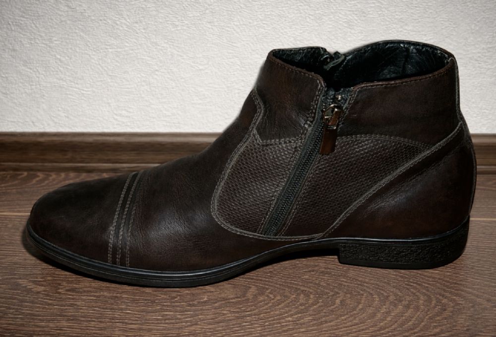 Ботинки мужские натуральная кожа, 39 размер, стелька 25 см