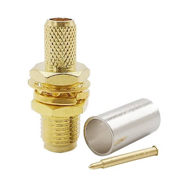 Роз'єм SMA female під обтиск кабелю RG-58