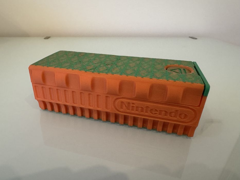 Caixa de armazenamento compativel com jogos Nintendo Switch - 12 ranhuras - Impressão 3d