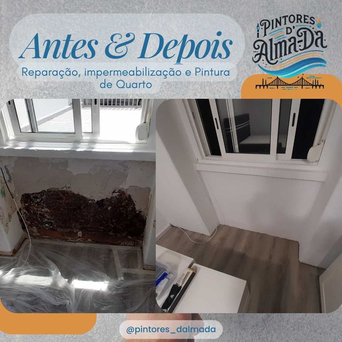 Pinturas e Reparações Profissionais de Interiores e exteriores