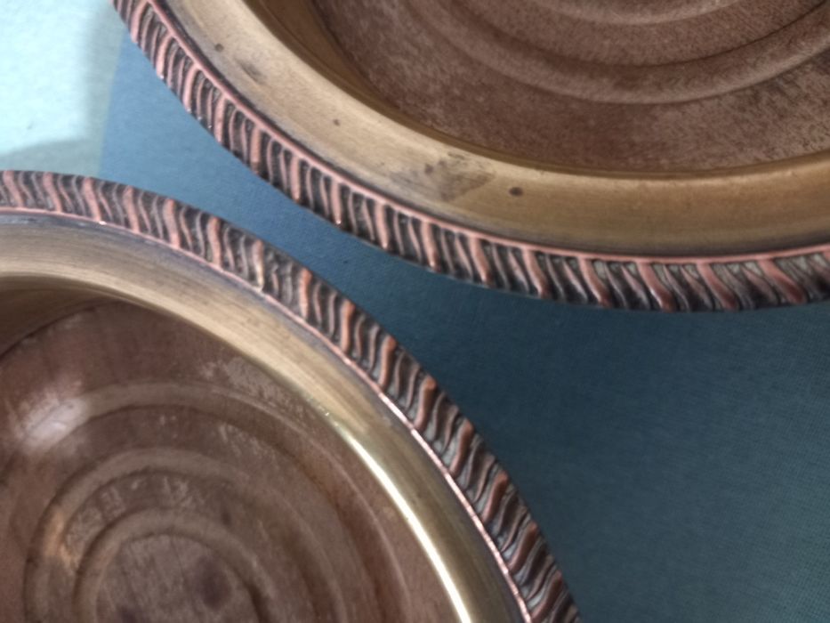 Peças decorativas  em metal  e cobre