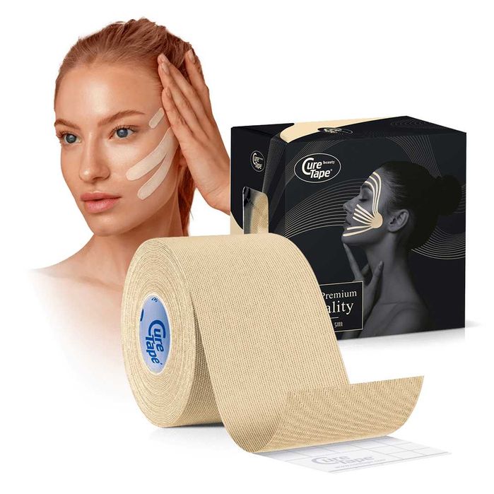 Кинезио Тейп CureTape Beauty 5см х 5м Для Чувствительной Кожи