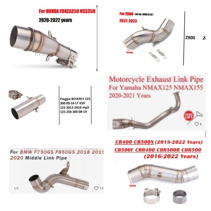 Adaptador de ponteiras para moto link pipe