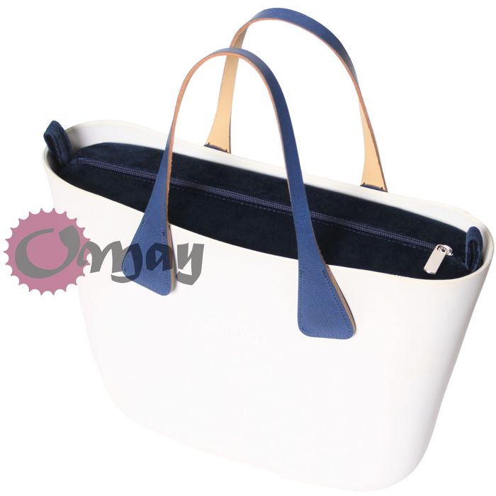 organizer OBAG MINI Welur Velvet granatowy 2 kieszenie wkład OMAY