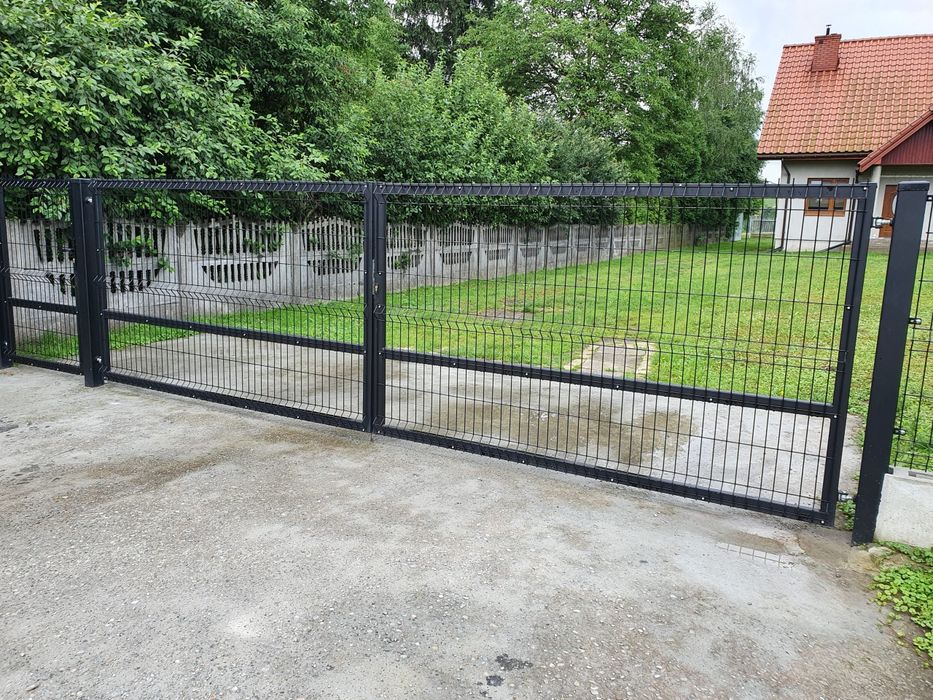 Brama dwuskrzydłowa ogrodzeniowa 4m
