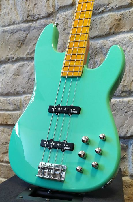 Nowa gitara basowa MB GV4 GLOXY VAL SURF GREEN CR MP