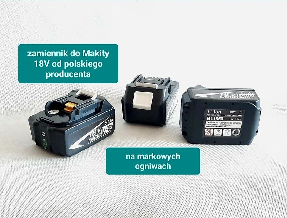 Bateria akumulator 5Ah do urządzeń Makita 18V BL1850 polski producent
