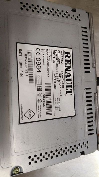 Radio Nawigacja Renault Trafic Iii (X82) Vivaro 281150494R 2014+