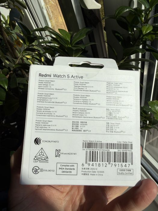 Smartwatch Zegarek Xiaomi Redmi Watch 5 Active Silver