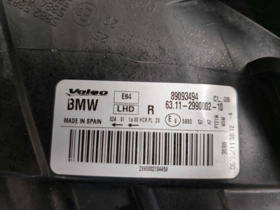 Ótica farol direito BMW X1 E84 (2009 a 2012)