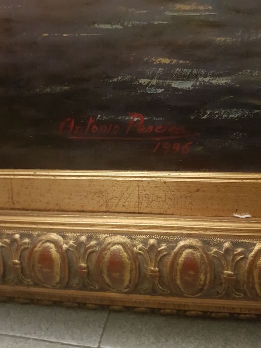 Grande pintura fabulosa assinada do Porto