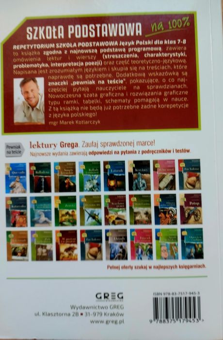 Język polski świetne repetytorium egzamin ósmoklasisty GREG