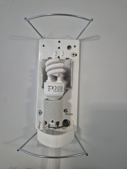 Lampa/plafon i 2 kinkiety mleczne szkło
