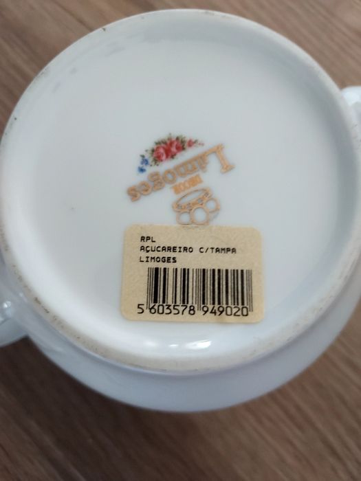 Açucareiro em porcelana Limoges
