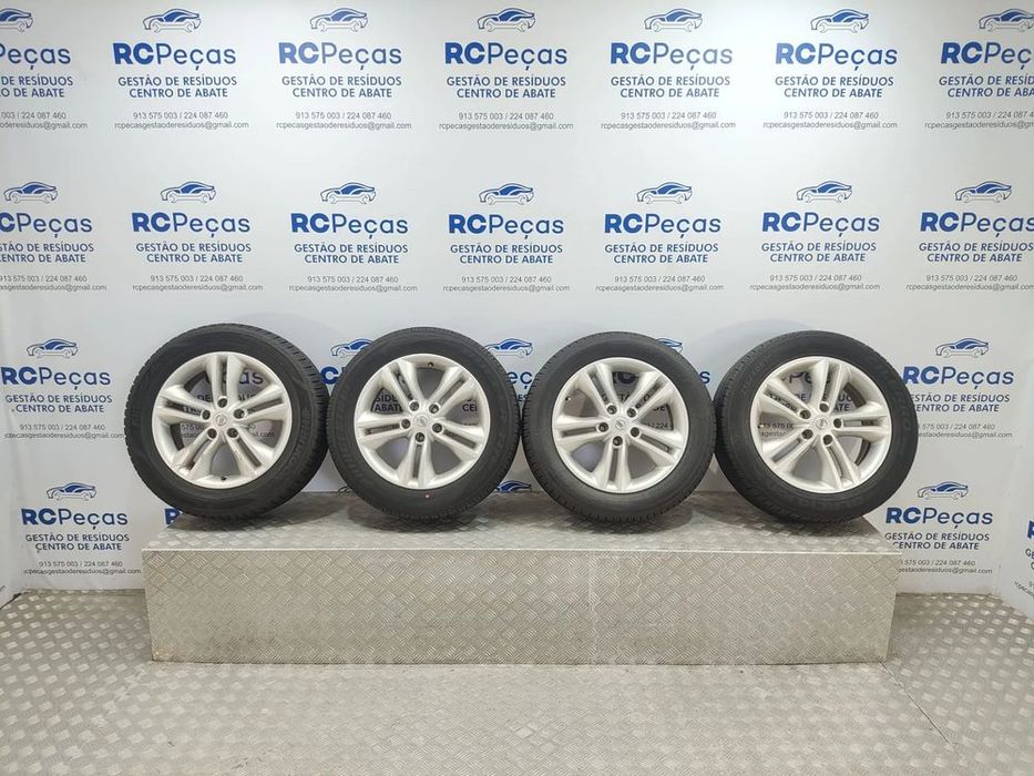 Conjunto Jantes 17 Originais Nissan Qashqai 1 J10 6,5J ET40 5x114,5