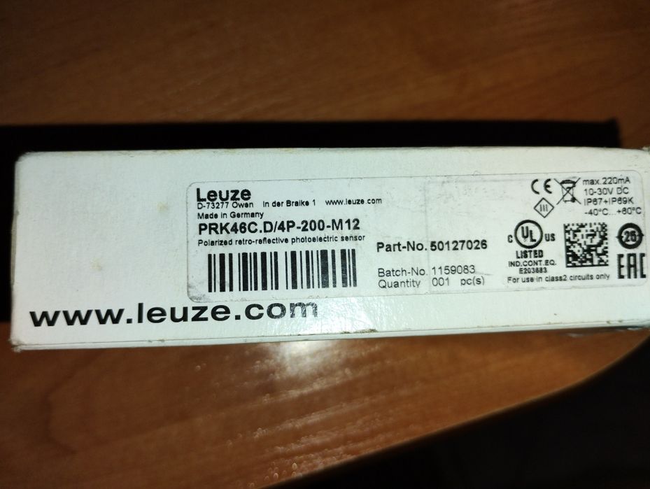 Czujnik refleksyjny LEUZE RK46C.D/4P-200-M12