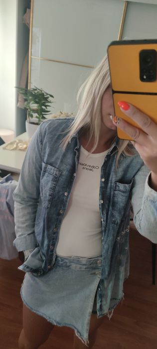 Koszula Jeansowa dżinsowa mohito 36 vintage