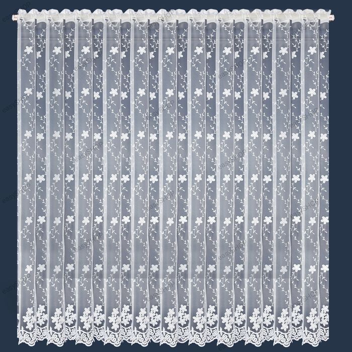 Firana 180x400 z markizety w kwiaty