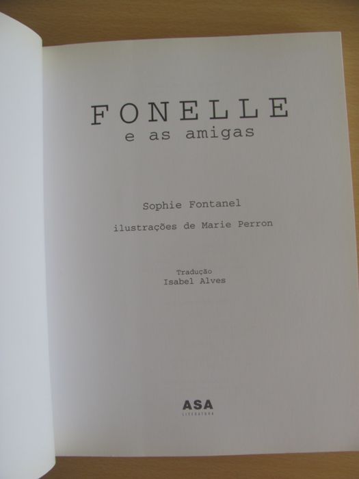 Fonelle e as amigas de Sophie Fontanel