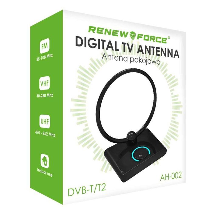 Mocna antena aktywna pokojowa DVB-T