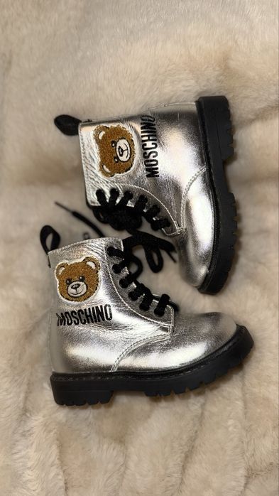 Шкіряні черевики Moschino Kids 20 розмір. Оригінал з Італії