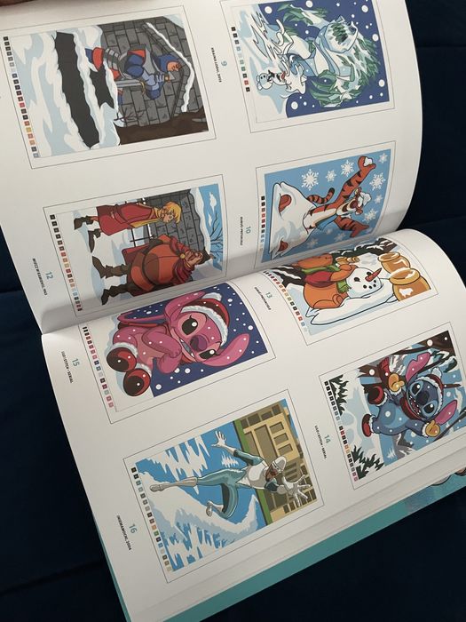 ZIMA Disney tom kolorowanek po numerach  Art Therapy