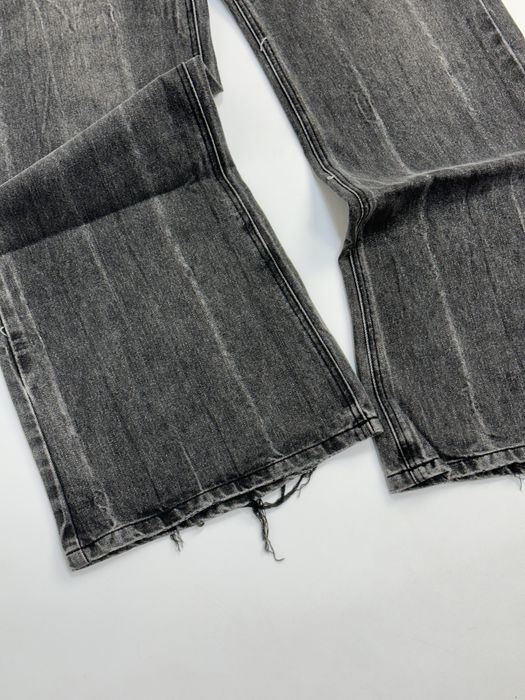 Клеш штани сірі faded zara flared jeans baggy кльош сірі чорні серые