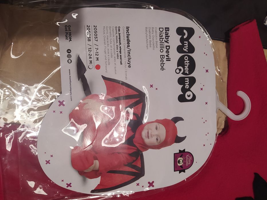 Fato diabinho 6-12 meses