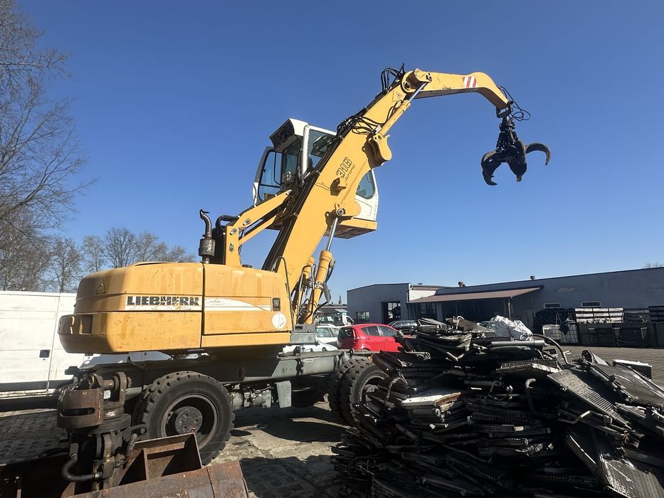 Koparka kołowa Liebherr A 316 Litronic – 2004 r. – chwytak + łyżka