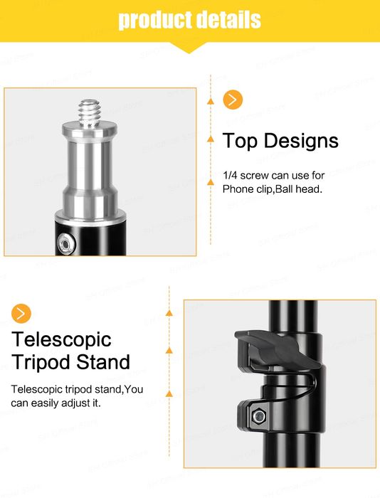 Tripé Para Softbox Reflector Ring light Fotografia 2,4M 5kg carga NOVO