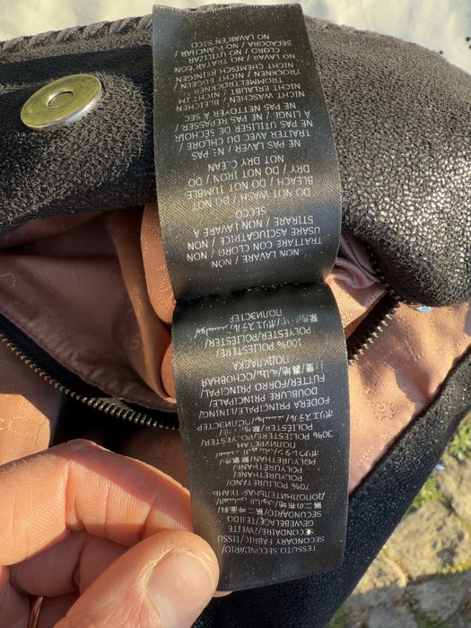 Carteira Stella McCartney Falabella chevron tote bag.