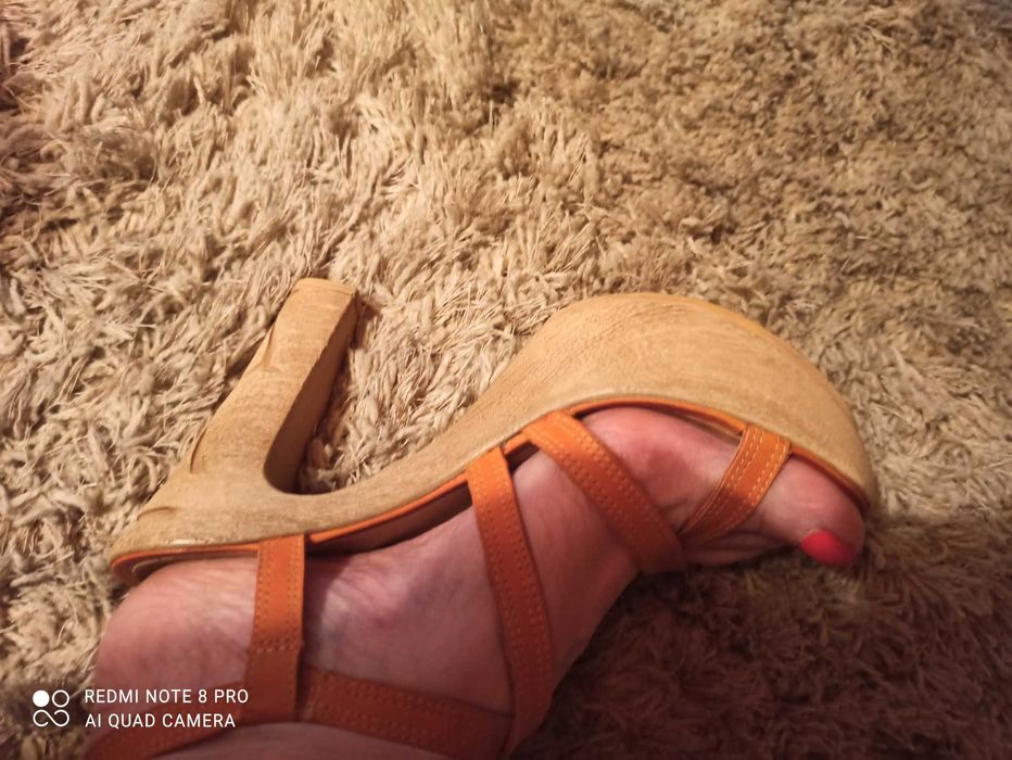 Buty sandały na obcasie