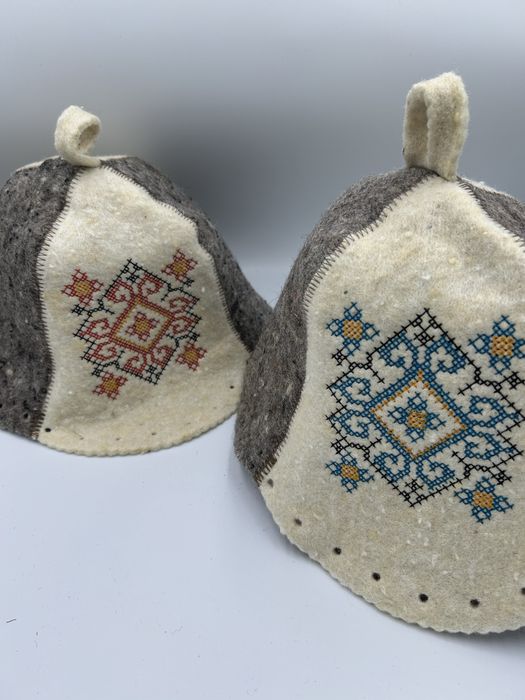 Czapka do sauny welniana, cena za 2 sztuki