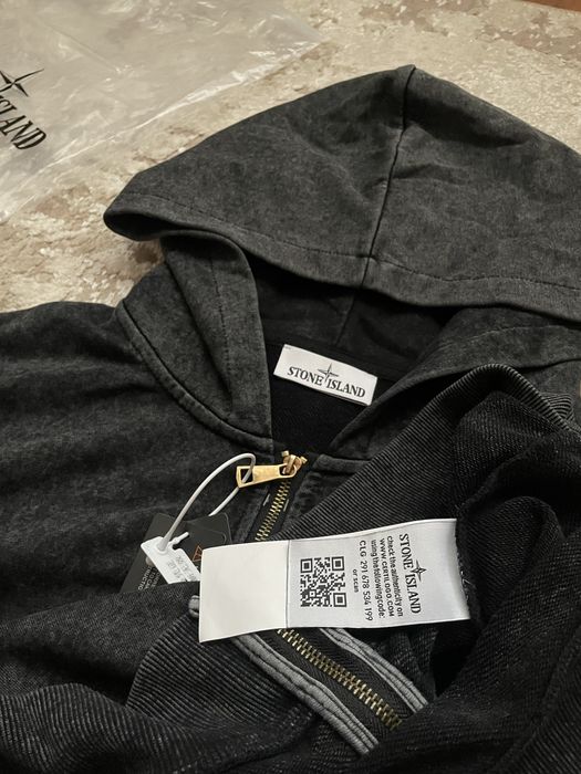 Зіп худі Stone Island Washed зипка зіпка худи стон ісланд исланд айленд