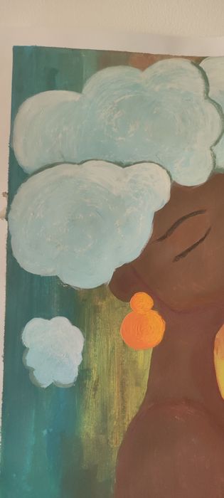 Pintura original tinta acrílica sobre papel