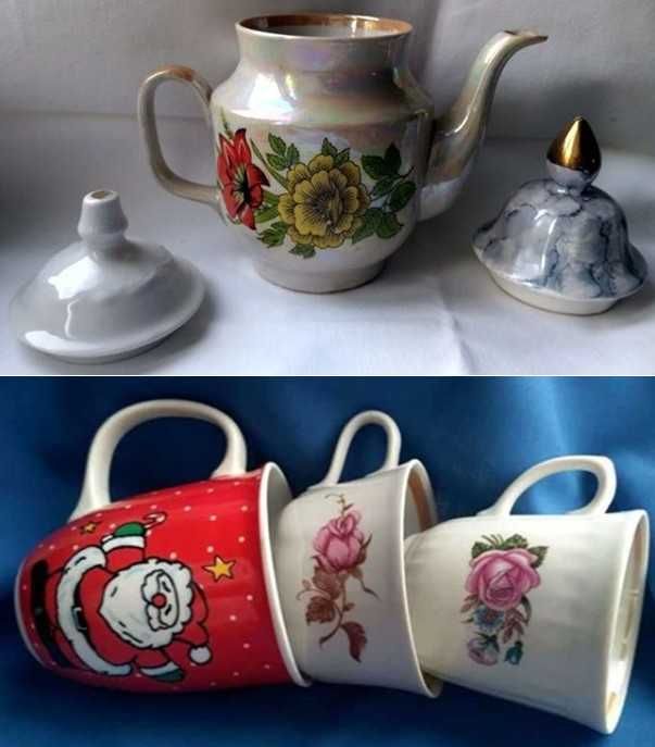 Подарок Чашка кружка новая,ЗАВАРОЧНИЙ ЧАЙНИК перламутр 2 крышки 600 мл