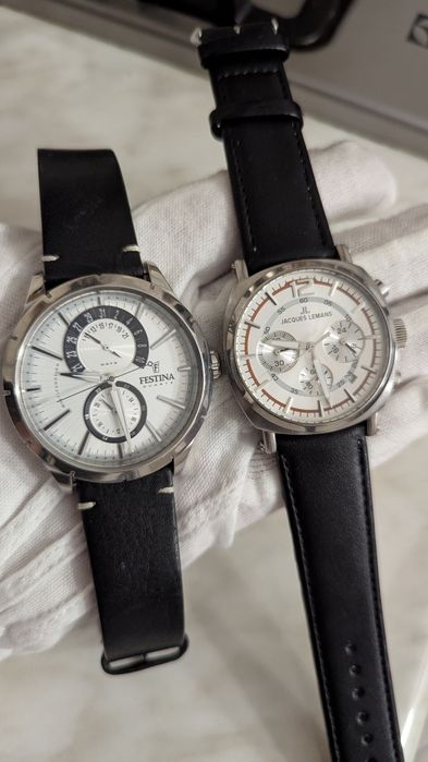 Часы Festina F16573, Jacques lemans 1-1475 chronograph, годинник хронограф