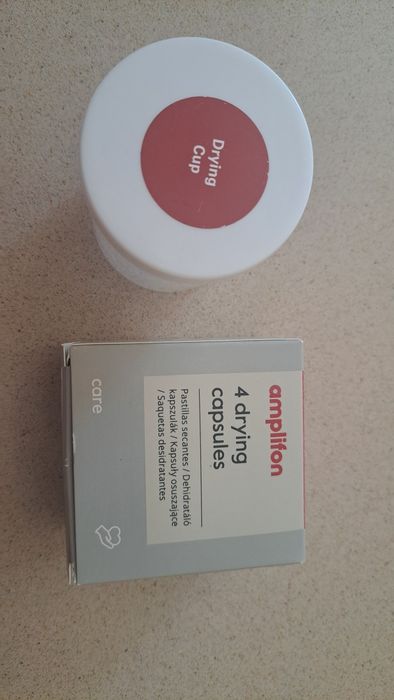 Produtos de limpeza e pilhas para aparelho auditivo