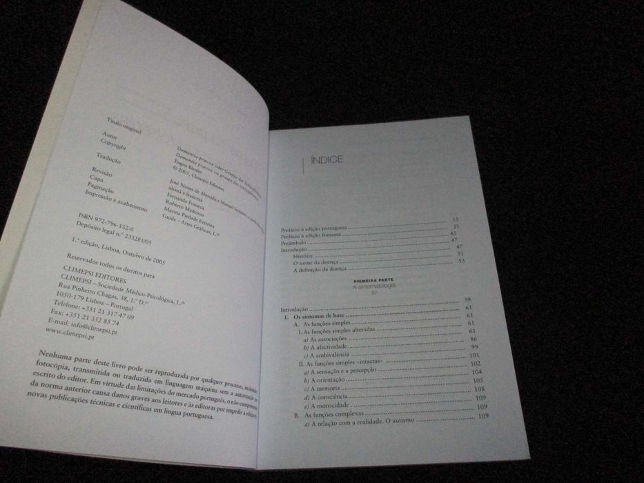Livro Dementia Eugen Bleuler