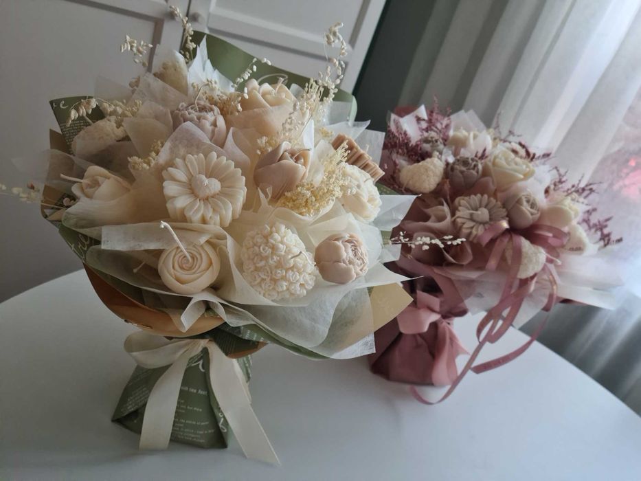 Bukiet ze świec sojowych