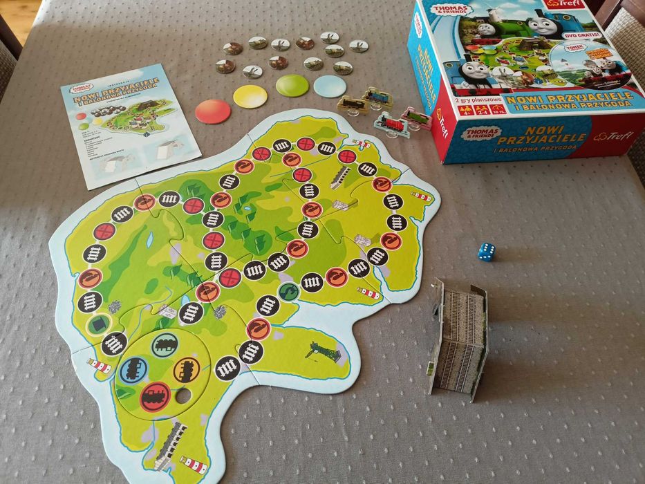 Gra planszowa TreflTomas &Friends nowi przyjaciele i balonowa przygoda