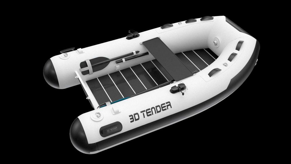 Ponton tender dinghy rib - Seria QUICK ROLL 250 marki 3D TENDER