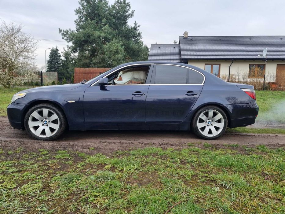 Bmw e60 orientblau 3.0d 218km automat xenon europa wszystkie czesci!