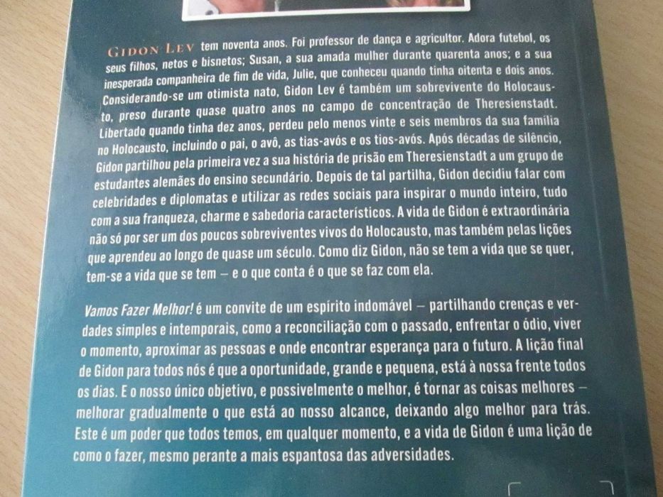 Vamos Fazer Melhor! A mensagem de esperança e de celebração da vida de um sobrevivente do Holocausto de Gidon Lev e Julie Gray