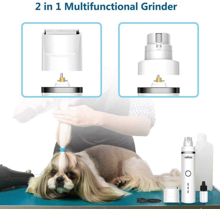 Moedor e aparador de unhas de cão/gato  de pêlos 2 em 1